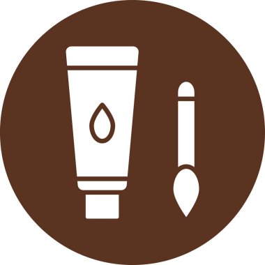 Modern b 'nin vektör illüstrasyonu tüp simgesinden yoksun