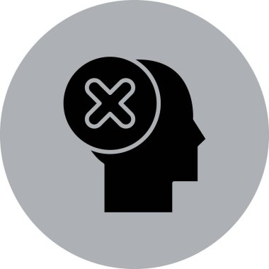 Kolayca değiştirilebilen ya da düzenlenebilen beyin vektör simgesi