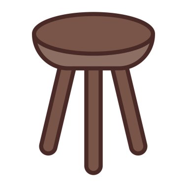 izole sandalye tasarımı vektör çizimi