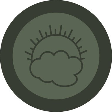 Bulut simgesi vektör illüstrasyonu