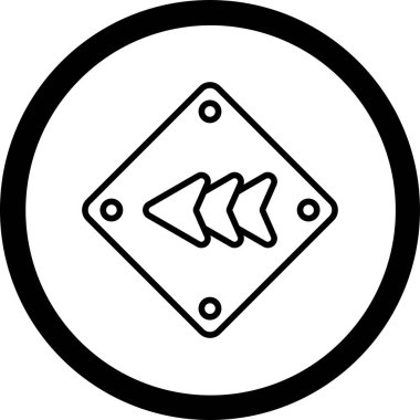 Moda tarzında izole edilmiş balık simgesi