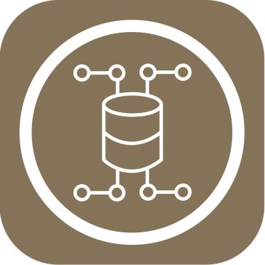 veri depolama simgesi vektör illüstrasyonu