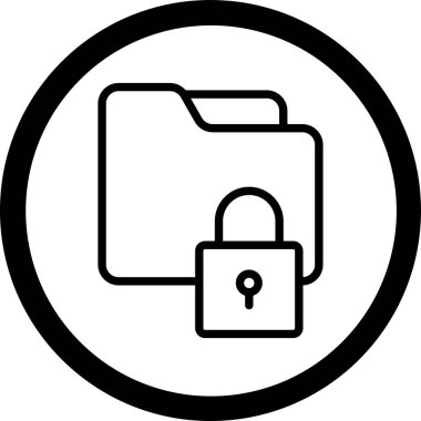 klasör simgesi. Web için basit bir dizin vektör simgesi çizimi