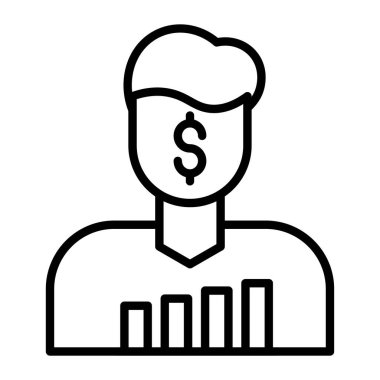 İş büyüme satırı vektör simgesi