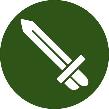 kılıç simgesi vektör illüstrasyonu