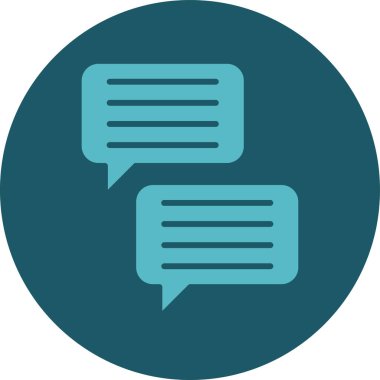 Konuş. Web simgesi basit illüstrasyon