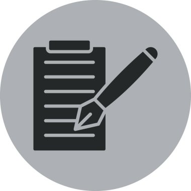 belge simgesi vektör illüstrasyonu