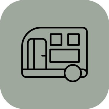 bus simgesi vektör illüstrasyonu