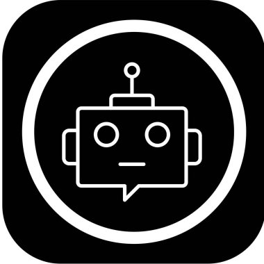 Robot simgesi, vektör çizimi