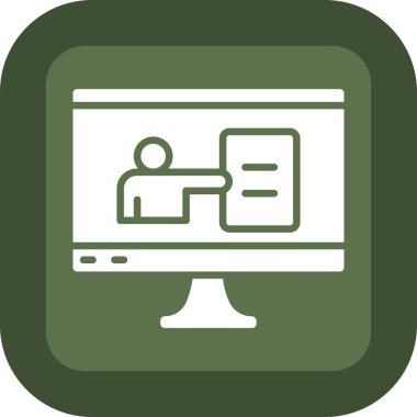 Web sayfası simgesi. Basit resimleme