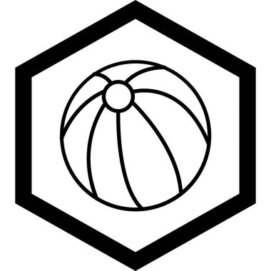 Basketbol ikonu vektör illüstrasyonu