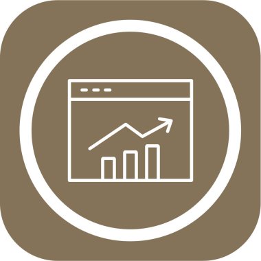 İş ve finans simgesinin vektör illüstrasyonu