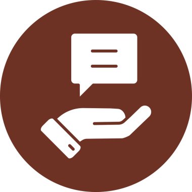 Beyaz zemin üzerinde bir konuşma balonu, illüstrasyon, vektör ile el.