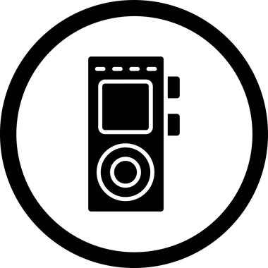 Mikrodalga. Web simgesi basit illüstrasyon