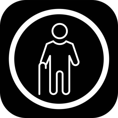 İnsan simgesinin vektör illüstrasyonu