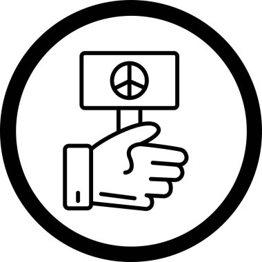 Protesto simgesi, vektör illüstrasyonu