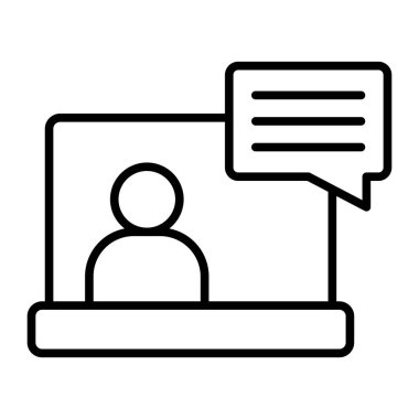 dizüstü bilgisayar simgesi vektör çizimi çizimi