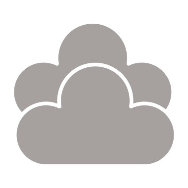 Bulutlar web simgesi, vektör çizim