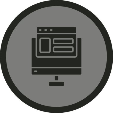 seo modern simgesinin vektör illüstrasyonu