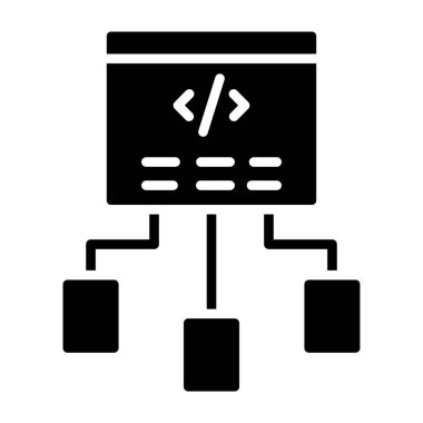 Web vektör simgesi düz simgesi