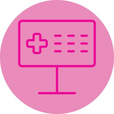 Bir çapraz simgenin vektör illüstrasyonu