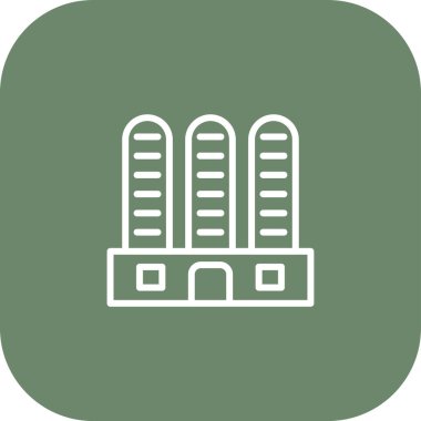 bina simgesi, vektör illüstrasyonu