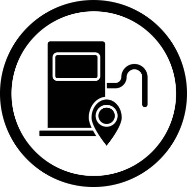 Yakıt. Web simgesi basit tasarım