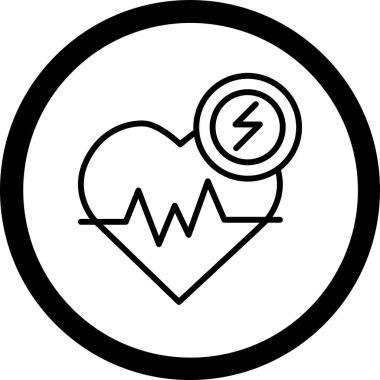 kalp vektör simgesi modern illüstrasyon