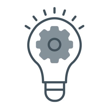 Ampul vektör satırı simgesi