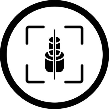 Modern bir simgenin vektör illüstrasyonu