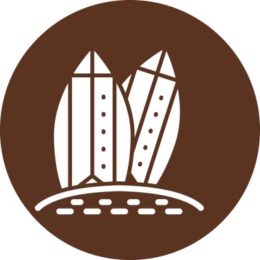 Bir ağaç simgesinin vektör illüstrasyonu