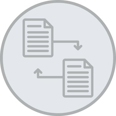 Dosya. Web simgesi basit illüstrasyon