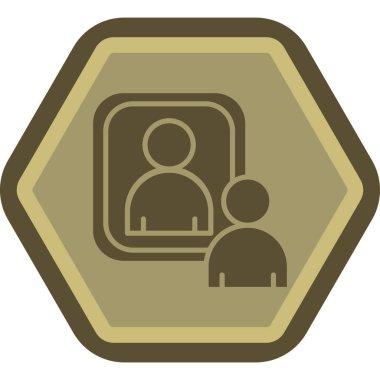 İnsanlar. Web simgesi basit illüstrasyon