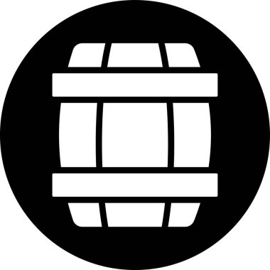 Namlu ikonu modaya uygun şekilde izole edilmiş arkaplan