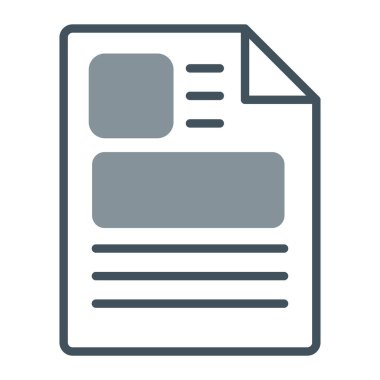 dosya belgesi simgesi, basit vektör illüstrasyonu