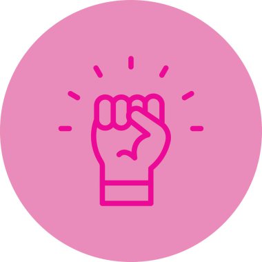 Bir kadın simgesinin vektör illüstrasyonu