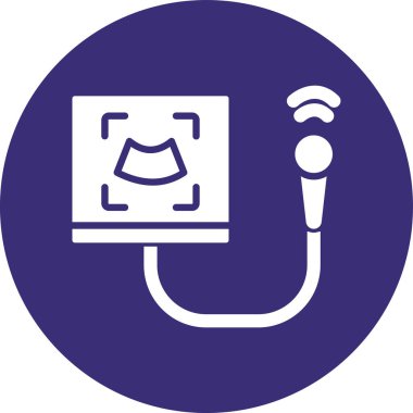 Bilgisayar monitörü. Web simgesi basit tasarım