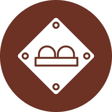 yiyecek ikonu vektör illüstrasyonu