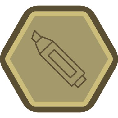 Bir simgenin vektör illüstrasyonu