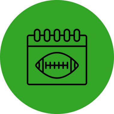 futbol ikonu vektör illüstrasyonu