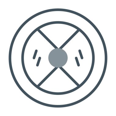 Tıbbi maske çizgisi biçiminin simgesi.