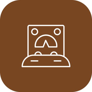 Modern b 'nin vektör illüstrasyonu simge ateşinden yoksun