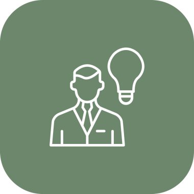 İş adamı simgesi vektör illüstrasyonu