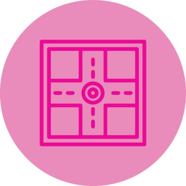 Eşsiz kapı vektör çizgisi simgesi