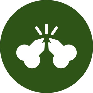 Bir akciğer simgesinin vektör çizimi