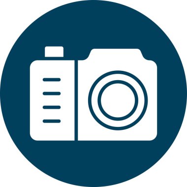 Kamera. Web simgesi basit illüstrasyon