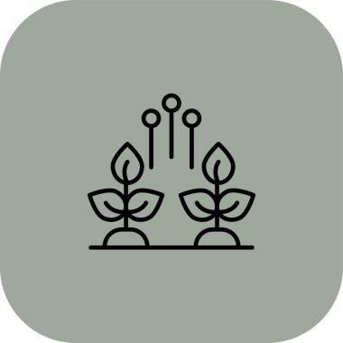 güzel bahçe ikonu vektör illüstrasyonu