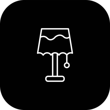 Soyut arkaplanda lamba simgesi izole edildi