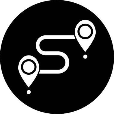 konum simgesi, vektör illüstrasyonu basit tasarım