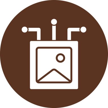 Modern simgenin vektör illüstrasyonu